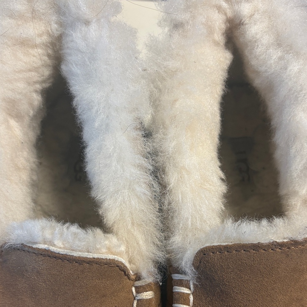 UGG woman Brown Shearling Moccasins - Picture 3 of 4